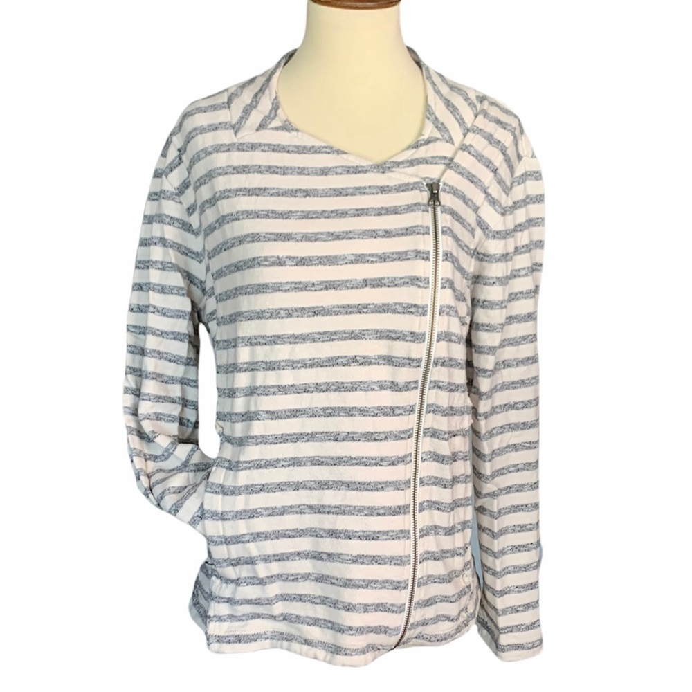 Caslon off center zip up, XL